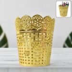 Pen holder Office Desk Metal Mesh Pen Stand (1 Pc) - Front View by Nari Haat, Indian ethnic wear, women clothing, des...