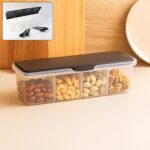 Kitchen Multipurpose Air-tight 4 Sections Storage Containers / Masala Box (1 Set) - Front View by Nari Haat, Indian e...
