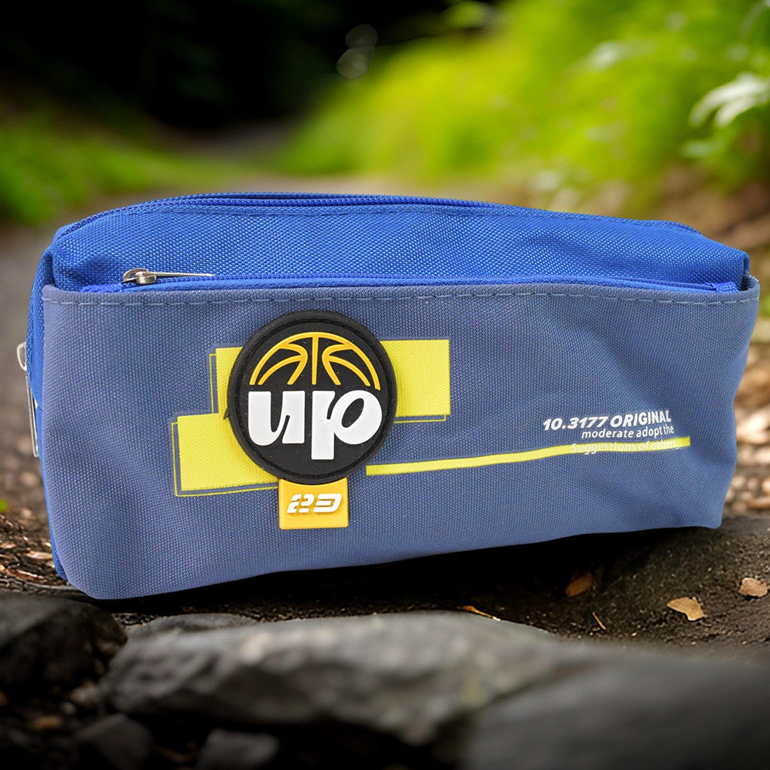 01_c38b686a-7765-4bfe-9496-598a54e70c10.jpg Pencil Pouch With Zipper (1 Pc / 2 Compartment) - Front View by Nari Haat, Indian ethnic wear, women clothing, design...