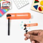 Colorful Plastic Rattle Spinner Toys for Babies – Fun Mix Design Set (1 Pc) - Front View by Nari Haat, Indian ethni...