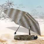 Leopard Shape 3-Fold Sun & Rain Protective Foldable Umbrella (1 Pc) - Front View by Nari Haat, Indian ethnic wear, wo...