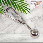 Stainless Steel Ice Cream Scoop (1 Pc) - Neckline Detail by Nari Haat, Indian ethnic wear, women clothing, designer suit