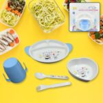 5in1 Baby Feeding Set for Kids and Toddlers,Children Children Dinnerware Set - Feeding Set for Kids, Cartoon Design P...