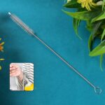 Stainless Steel Straw Cleaning Brush Drinking Pipe (20 Cm / 1 Pc) - Front View by Nari Haat, Indian ethnic wear, wome...