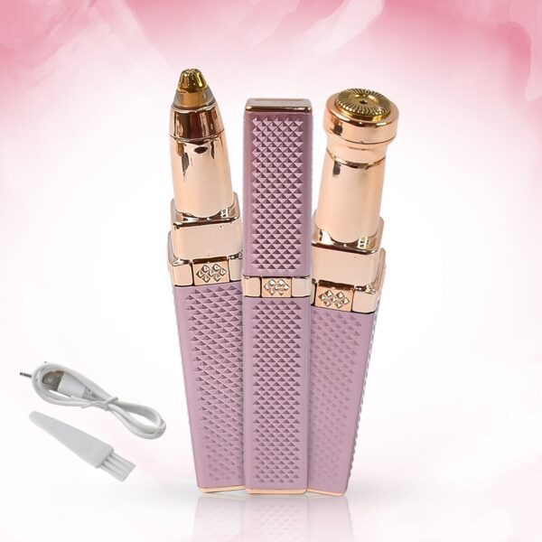 2-in-1 Eyebrow Razor & Painless Hair Shaver (1 Pc), Hair accessories - Front View by Nari Haat, Indian ethnic wear, w...