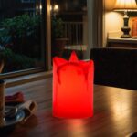 Flameless Melted Design Candles for Decoration, Diwali (1 pc) - Front View by Nari Haat, Indian ethnic wear, women cl...