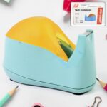 Plastic Tape Dispenser Cutter for Home Office use (1 pc) - Front View by Nari Haat, Indian ethnic wear, women clothin...
