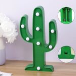 LED Cactus Light, LED Desk Lamp, LED Table Lamp (1 Pc / Battery not Included) - Front View by Nari Haat, Indian ethni...