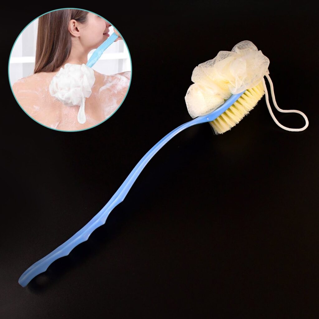 2in1 Bath Brush with Long Handle