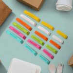 Food Bag Clip Sealer – Airtight Plastic Clips Snacks, Kitchen & Camping (18 Pc Set) - Front View by Nari Haat, Indi...