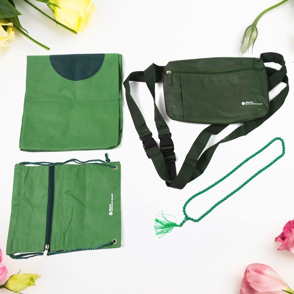 4 in 1 Shoulder Hajj Kit (4 Pcs Set) - Front View by Nari Haat, Indian ethnic wear, women clothing, designer suit