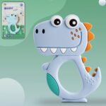 Silicone Dinosaur Teether for Baby (1 Pc / Mix Design & Color) - Front View by Nari Haat, Indian ethnic wear, women c...