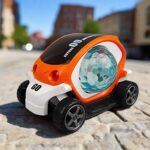 360° Rotating Stunt Car Toy – Bump & Go (1 Pc, Battery Not Included) - Front View by Nari Haat, Indian ethnic wear...