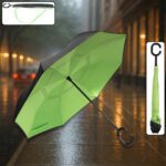 Foldable UV & Rain Umbrella with C-Shaped Handle – Kids (1 Pc / Mix Color) - Front View by Nari Haat, Indian ethnic...