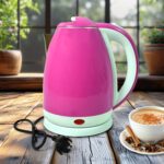 Stainless Steel Electric Kettle 1500 Watt (2 Ltr.) - Front View by Nari Haat, Indian ethnic wear, women clothing, des...