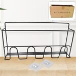 Metal Self Adhesive Multipurpose Kitchen Accessories Organizer Rack Wall (1 Pc) - Front View by Nari Haat, Indian eth...