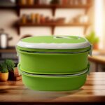 Lunch Box 900/1800ml Stainless Steel Kitchen Insulated Thermal Lunch Box - Closeup Embroidery by Nari Haat, Indian et...