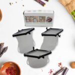 Eco-Friendly Food Storage: Reusable Silicone Bags (3-Pack) - Leakproof & Safe - Full Detail by Nari Haat, Indian ethn...