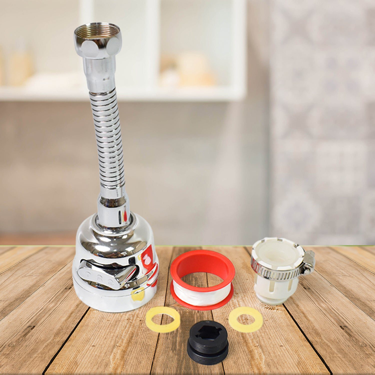 01_e493ffc6-26ae-41fe-aa93-03c8b00a4251.jpg Water Faucet Sprayer Tap Extender for Kitchen Sink (1 Set) - Front View by Nari Haat, Indian ethnic wear, women cloth...