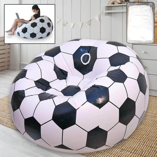 Foldable Cartoon Style Folding Chair Ball Chair Sofa for Adults Kids 110×80 cm - Front View by Nari Haat, Indian eth...
