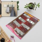Self-Adhesive Wall Hooks (6 Pcs): Stainless Steel, Multipurpose for Home - Front View by Nari Haat, Indian ethnic wea...