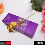 Luxury Decorative Gold Plated Artificial Golden Rose with Premium Box - With Dupatta by Nari Haat, Indian ethnic wear...