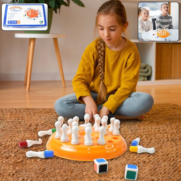 Plastic Brain Teaser Memory Chess Game (1 Set) - Front View by Nari Haat, Indian ethnic wear, women clothing, designe...