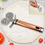 Pastry cutter wheel - Pie Crust Cutter Premium Double Cutter Wheel (1 Pc) - Front View by Nari Haat, Indian ethnic we...