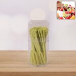 Plastic Fruit Forks Cake Dessert Forks Mini Forks (50 Pcs Set) - Front View by Nari Haat, Indian ethnic wear, women c...