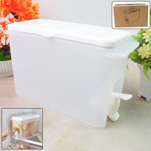 Drink Dispenser Portable Water Jug with Faucet (3.5 Ltr.) - Front View by Nari Haat, Indian ethnic wear, women clothi...