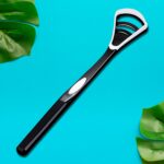 Plastic Dental Tongue Scraper Cleaner Brush (1 Pc) - Front View by Nari Haat, Indian ethnic wear, women clothing, des...