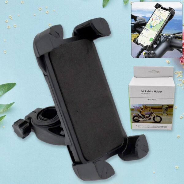 360° Rotation Phone Mount Motorbike Phone Holder (1 Pc) - Front View by Nari Haat, Indian ethnic wear, women clothin...