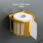 Toilet Paper Holder Bathroom, Tissue Roll Wall Mounted Plastic Bathroom Toilet Paper Roll Holder, Tissue Holder with ...