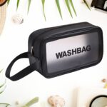 Medium Zippered Cosmetic Pouch, Toiletry Bag for Cosmetics (1 Pc) - Neckline Detail by Nari Haat, Indian ethnic wear,...