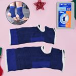 Adjustable Ankle Support Brace Cap Wrap Pad (1 Pair) - Front View by Nari Haat, Indian ethnic wear, women clothing, d...