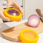 Vegetable Container Premium Fruits Saver Keeper (1 Pc / Yellow) - Front View by Nari Haat, Indian ethnic wear, women ...