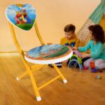 Heart Shape Cartoon Printed Foldable Kids Chair for Playrooms & Camping (1 Pc) - Neckline Detail by Nari Haat, Indian...