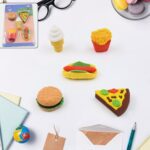 3D Food Fancy Colorful Erasers – Cute Novelty Eraser Set for Kids (1 Set) - Back View by Nari Haat, Indian ethnic w...
