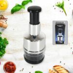 Stainless Steel Food Cutter & Chopper for Vegetables and Nuts - Closeup Embroidery by Nari Haat, Indian ethnic wear, ...