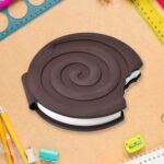 ROUND CHOCOLATE DIARY NOTEBOOKS ORIGINAL SMELL WRITING PRACTICE BOOK ( 1PC / BOOK) - Front View by Nari Haat, Indian ...