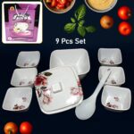 Hector High Quality Dinning Dinner / Pudding Set (9 Pcs set) - Neckline Detail by Nari Haat, Indian ethnic wear, wome...