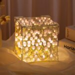 Cube Tulip Night Lamp | Led Decorative Nights Lamp (Multicolor & Design / 1 Set) - Front View by Nari Haat, Indian et...