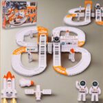 Outer Space Race Track Set for Kids Toys (1 Set) - Front View by Nari Haat, Indian ethnic wear, women clothing, desig...