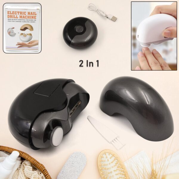 2-in-1 Electric Nail Clippers Nail File with Light (1 Pc) - Front View by Nari Haat, Indian ethnic wear, women clothi...