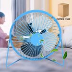 USB Table Desk Personal Metal Electronic Fan, Suitable For Office, School Use (1 Pc) - Closeup Embroidery by Nari Haa...