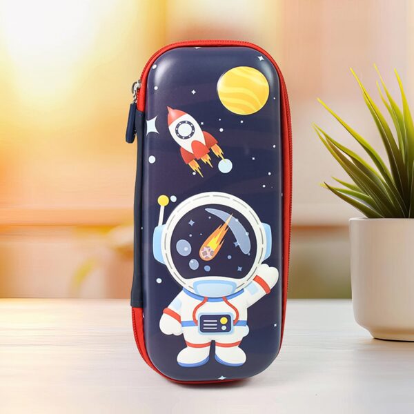 Pencil Box / Kids School Supply Organizer Students Stationery Box (1 Pc / Mix Design) - Front View by Nari Haat, Indi...