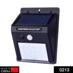 Solar Security LED Night Light for Home Outdoor / Garden Wall (Black) (30-LED Lights) - With Dupatta by Nari Haat, In...
