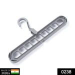9-Hole Plastic Hanger Hook for Wardrobe Clothes Organization & Indoor Storage - With Dupatta by Nari Haat, Indian eth...