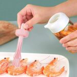 Oil Dispenser with Silicone Oil Brush (1 Pc / With Brush / 250 ML Approx) - Closeup Embroidery by Nari Haat, Indian e...