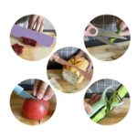 Colorful Chef Knife Set for Cutting (6 Pc, Non-Stick Steel) - Neckline Detail by Nari Haat, Indian ethnic wear, women...